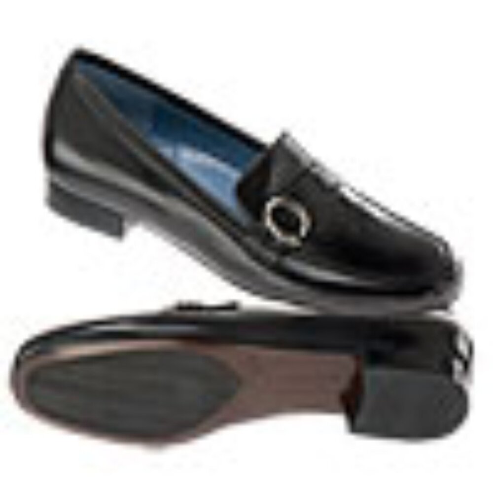 Aravon Bonnie Women's Black Loafer - in medium, narrow, wide and extra-wide NIB